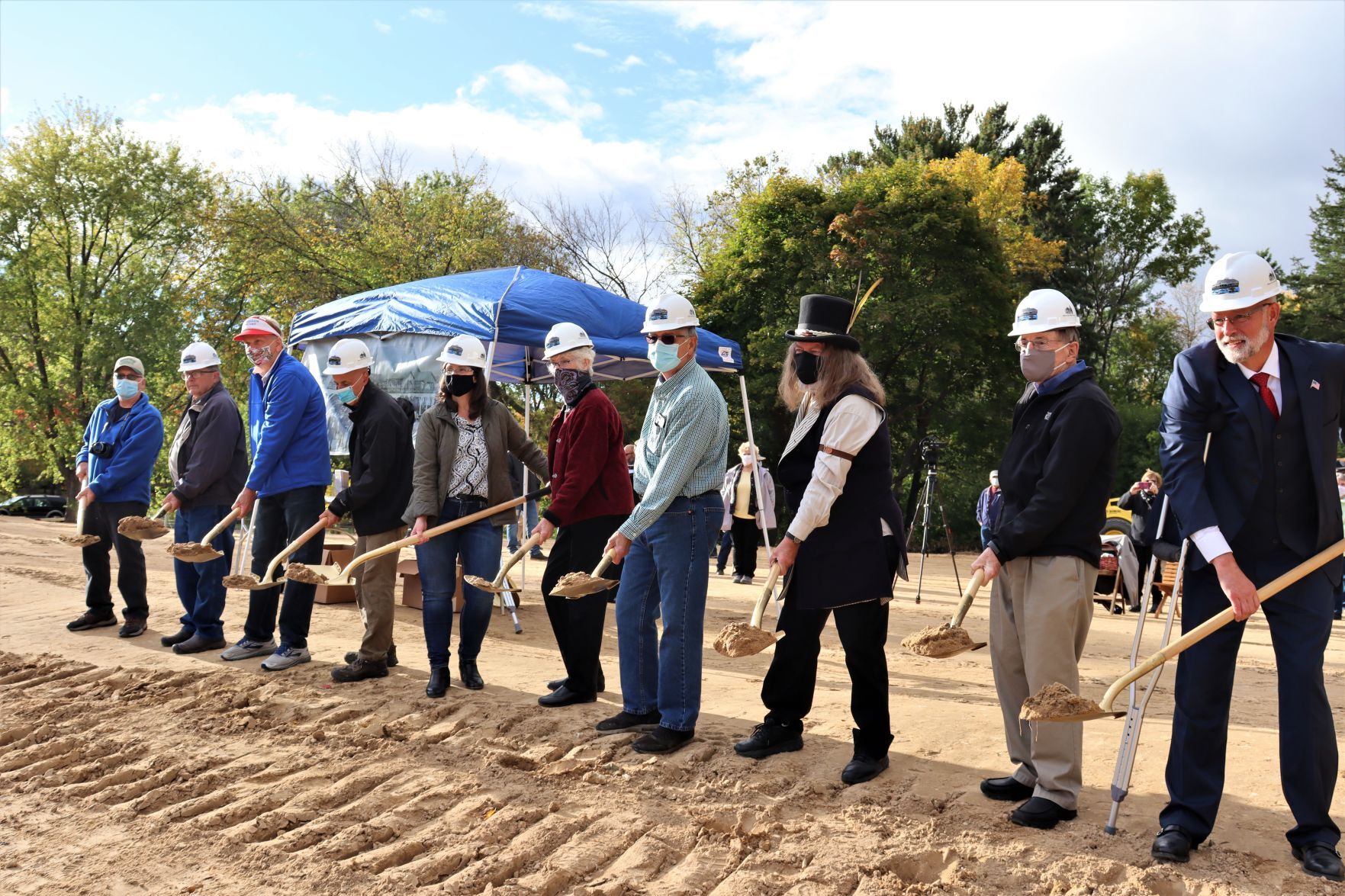 Chippewa Area History Center groundbreaking